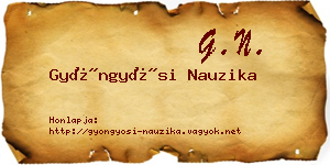 Gyöngyösi Nauzika névjegykártya
